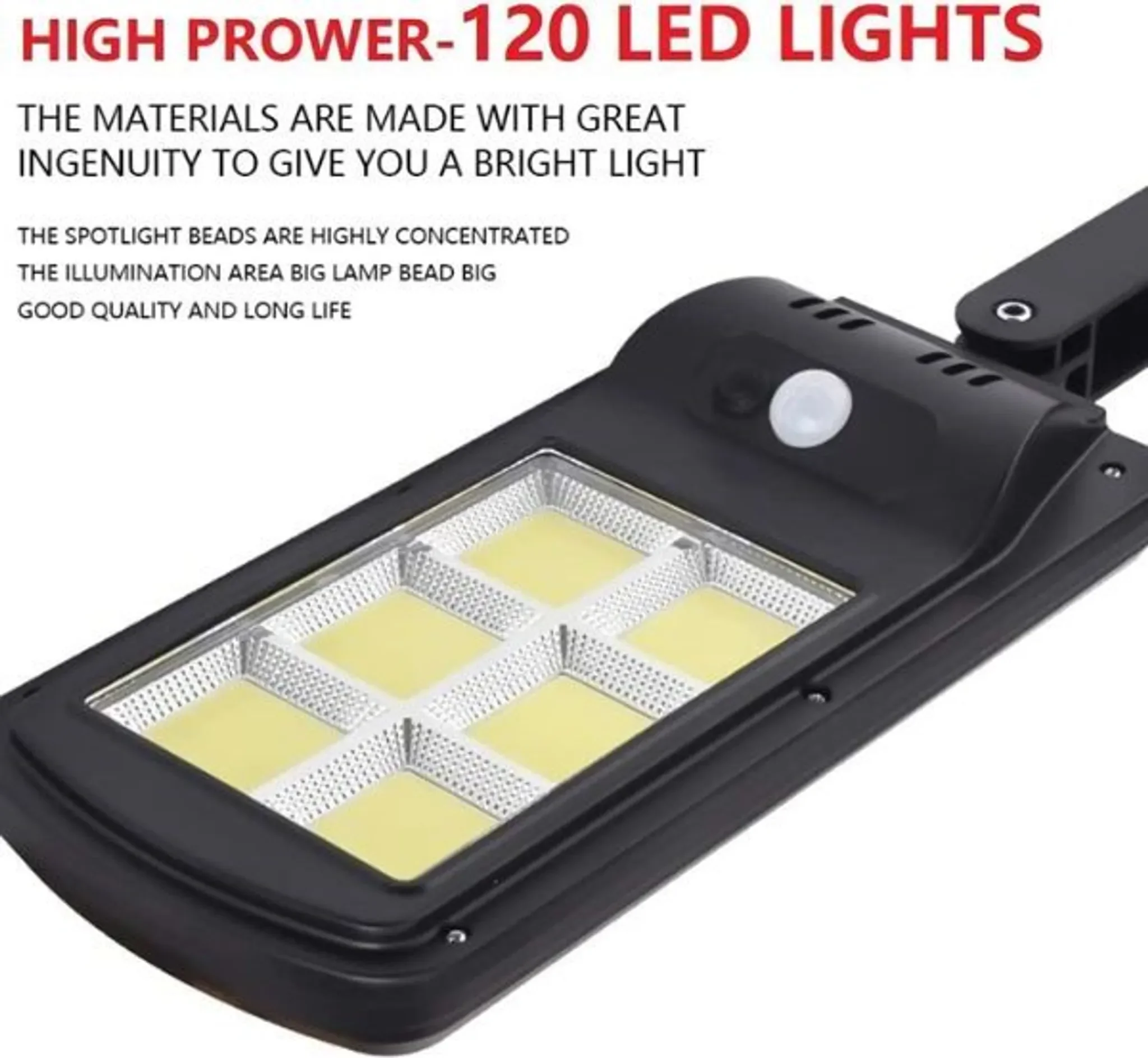 LED Solar-Außenleuchte mit Bewegungsmelder – 1800 Lumen, SENSLED
